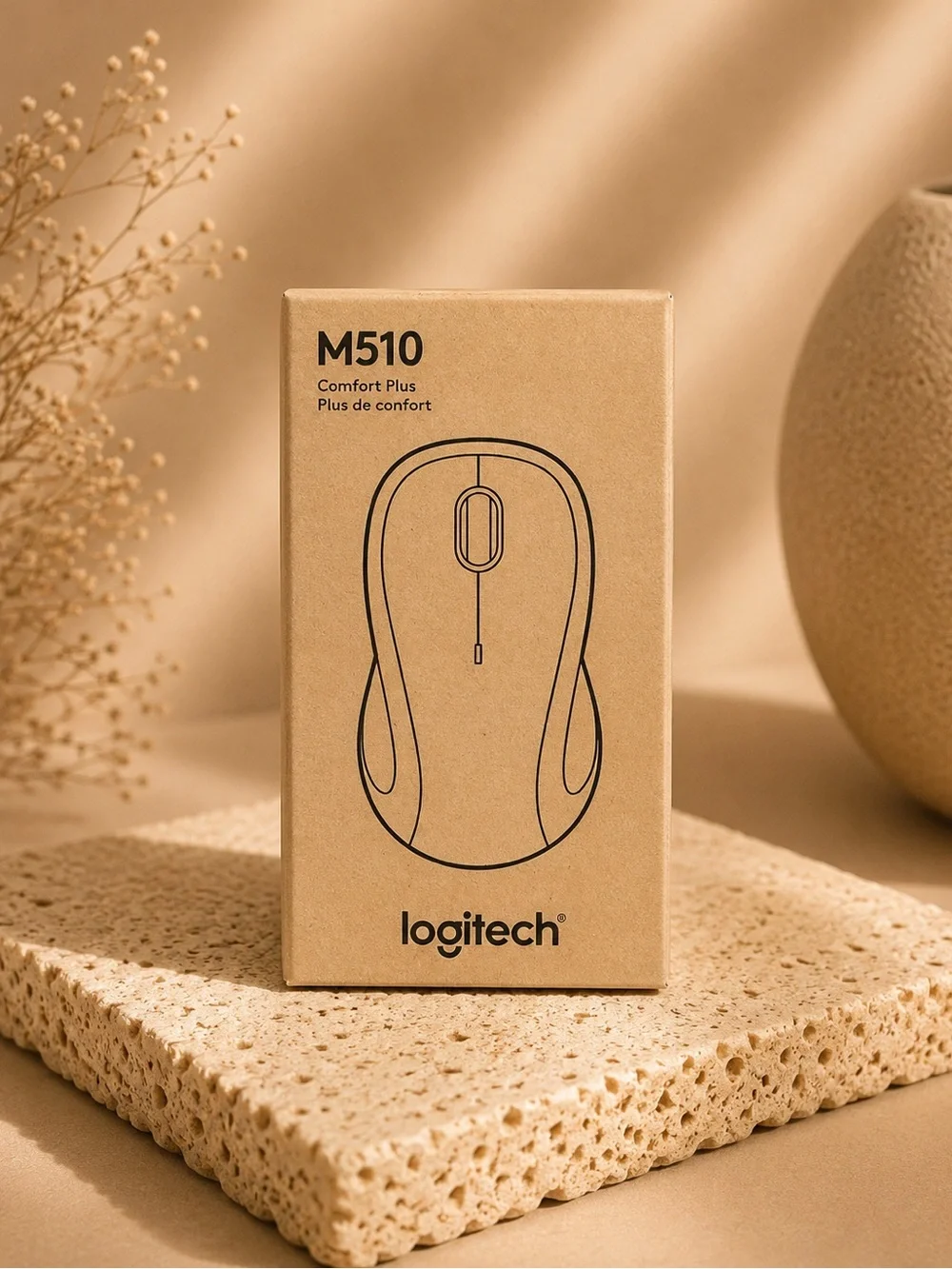 Logitech M510 Comfort Plus Wireless Mouse – Ergonomic Wireless Mouse